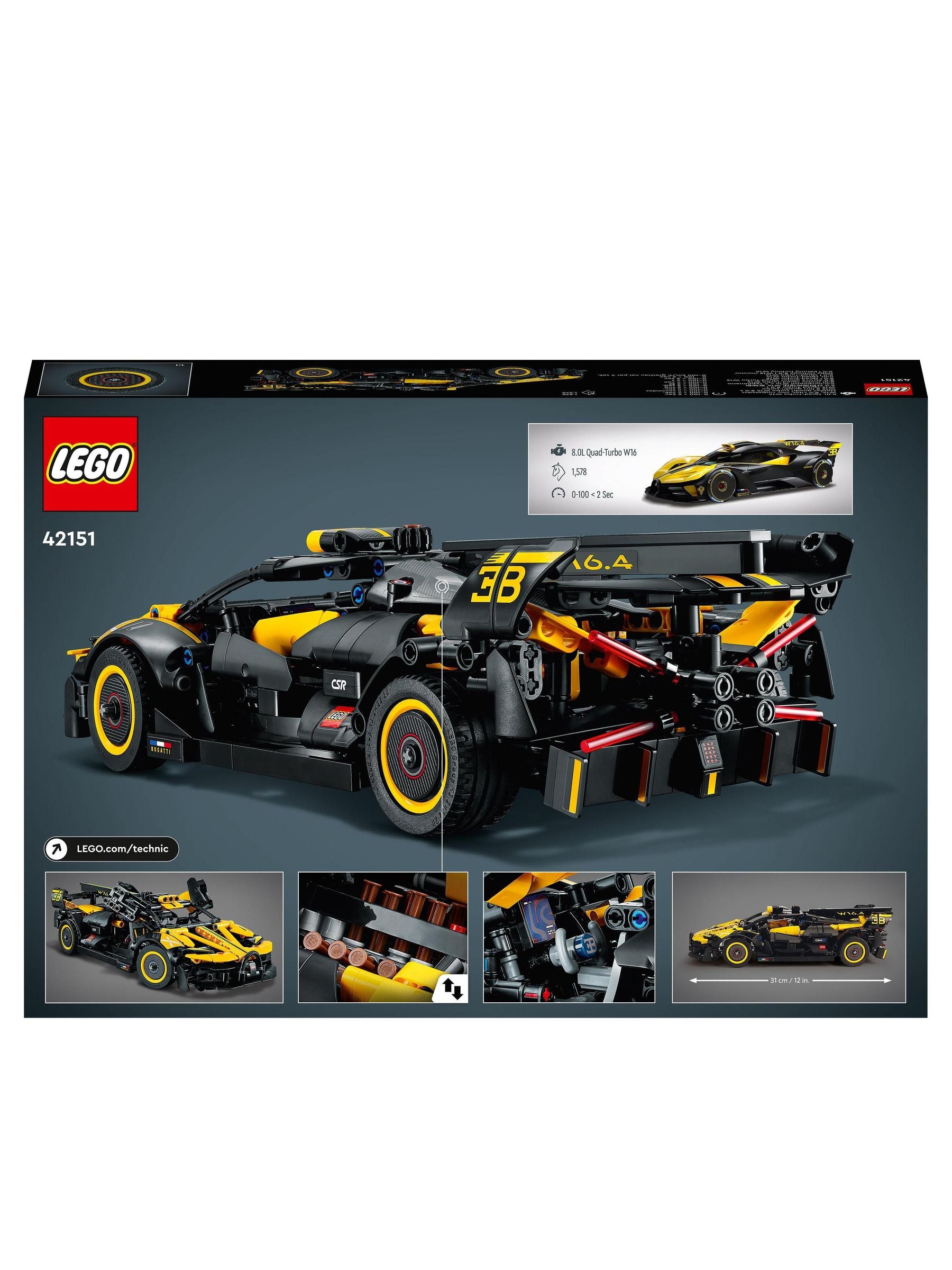 LEGO Technic Bugatti Bolide building set 42151 - British product