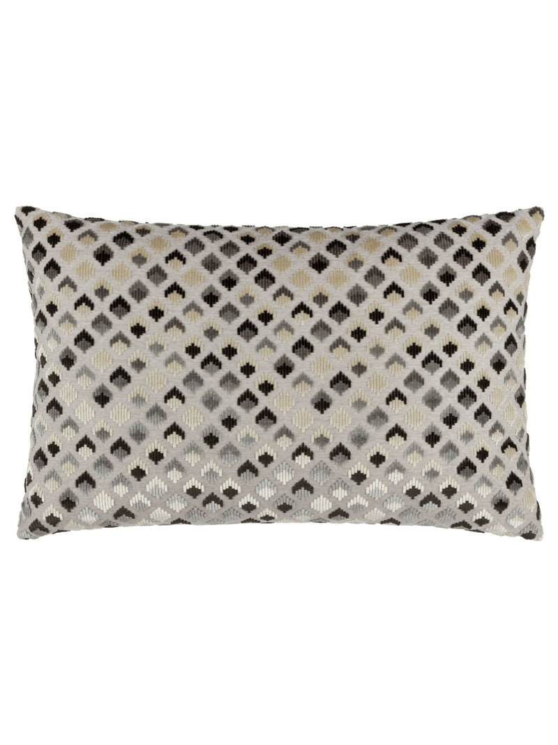 Paoletti Lexington diamond velvet cushion 40x60cm - British product