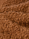 Yard Ulsmere boucle fringed throw in ginger brown, UK version
