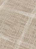 Yard Stone beige Beni check fringed cotton throw - British product