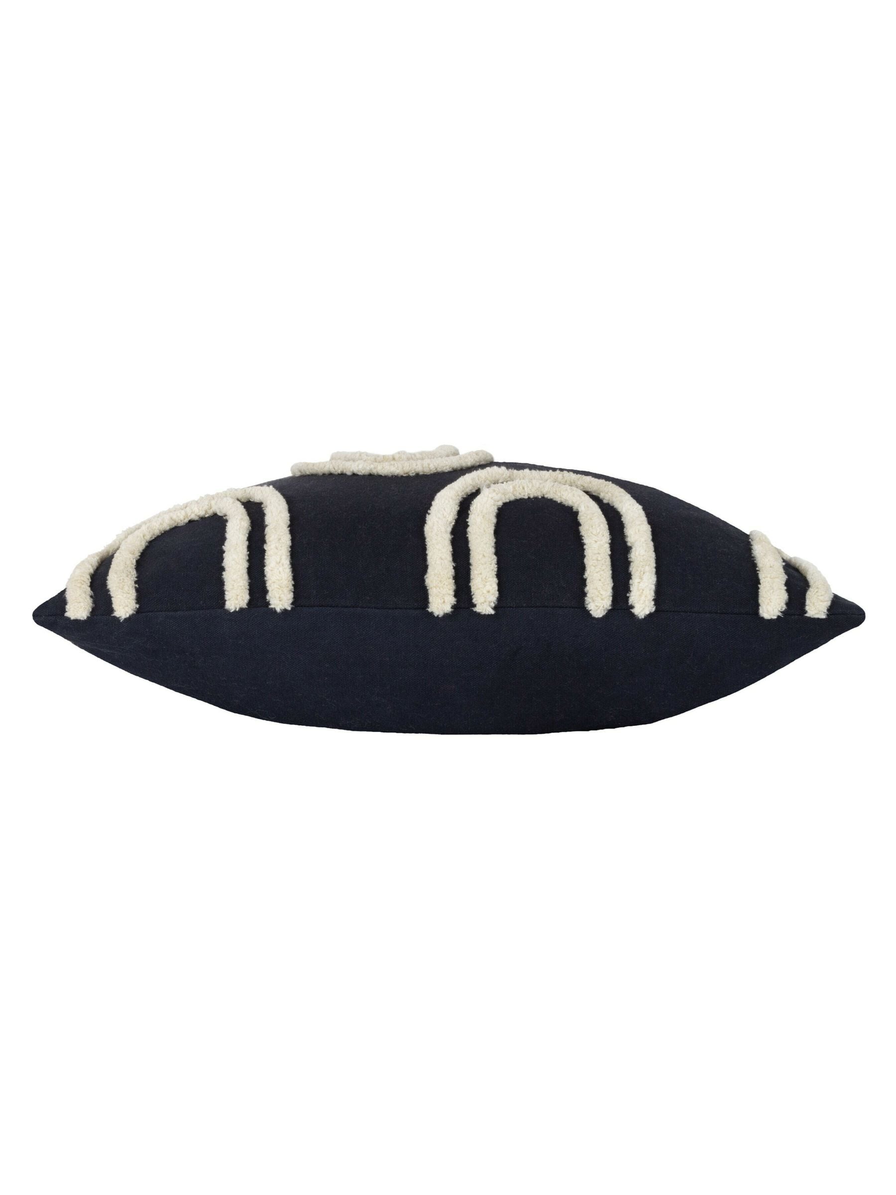 Heya Home Black Archie Tufted Cushion 45cm, UK version