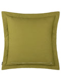 Paoletti green quilted velvet cushion 60x60cm, imported from the UK