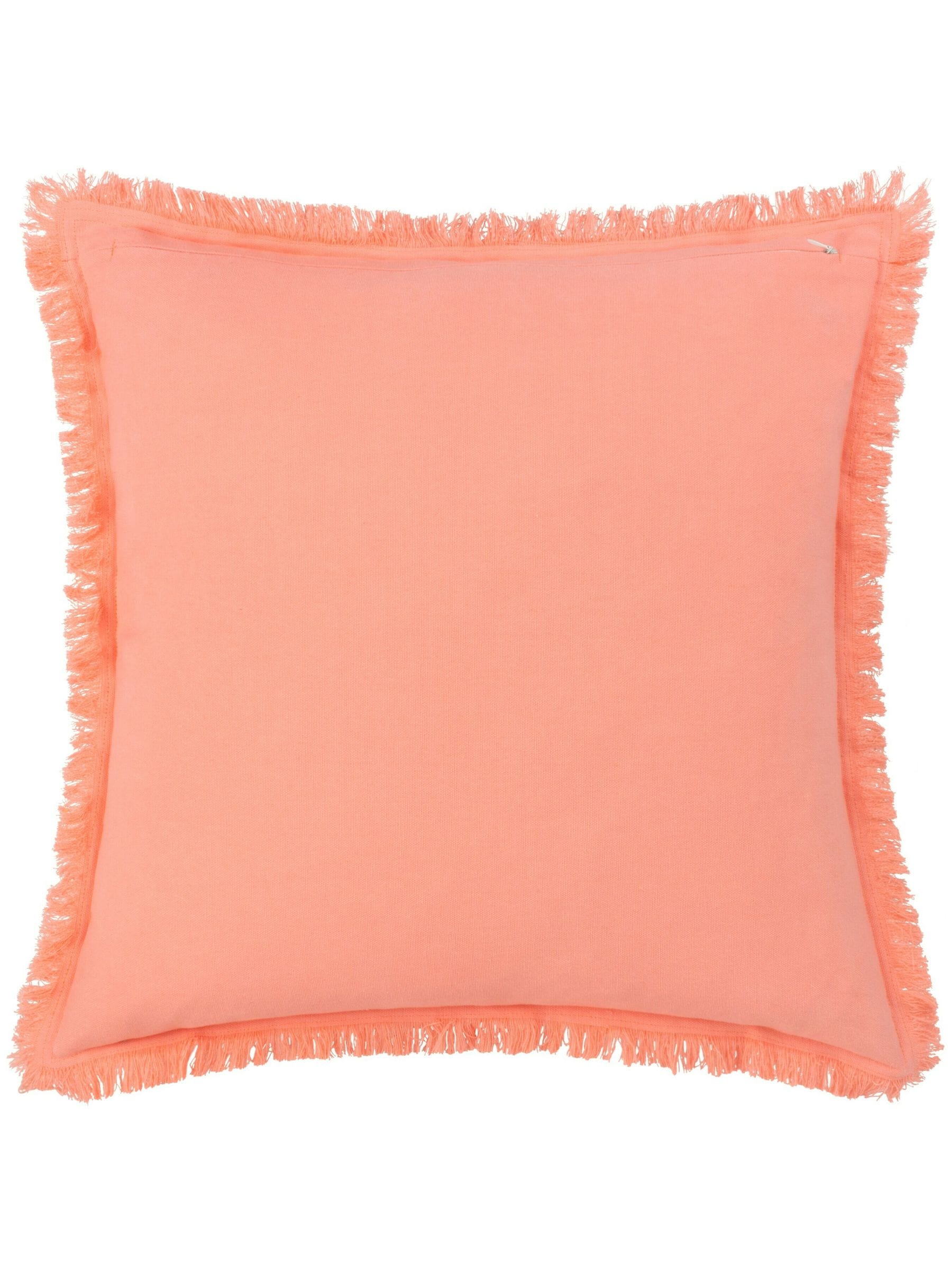 Furn coral pink Gracie filled cushion (British brand)