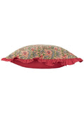 Paoletti Haven floral cushion pink velvet 50cm (British brand)