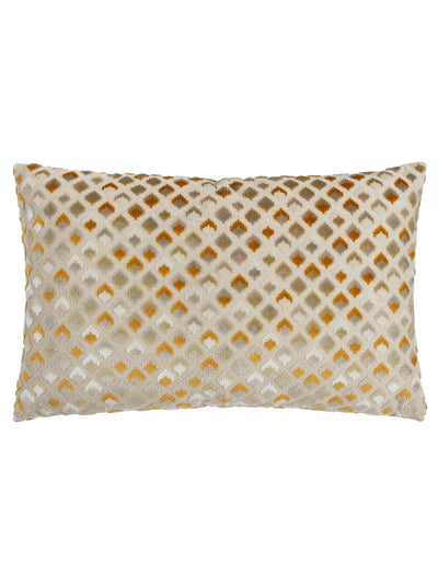 Next Paoletti Gold Lexington Diamond Velvet Cushion- Buy online at McGrocer