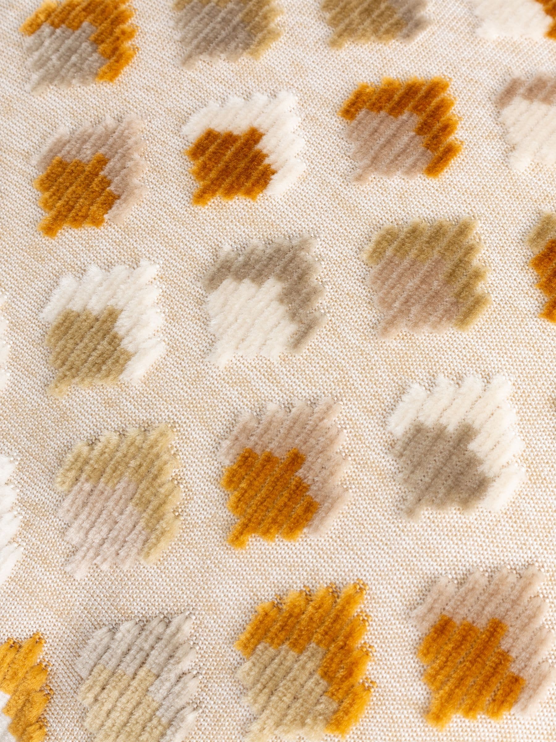 Paoletti Gold Lexington diamond velvet cushion 60x40cm, UK version