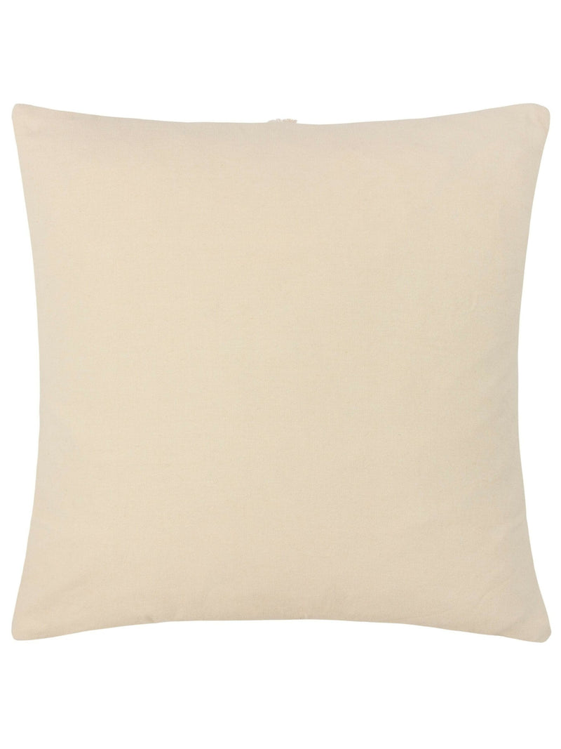 Furn Natural Dakota cushion tufted leaf design 45cm (British brand)