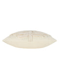 Furn Natural Dakota cushion tufted leaf design 45cm (British brand)