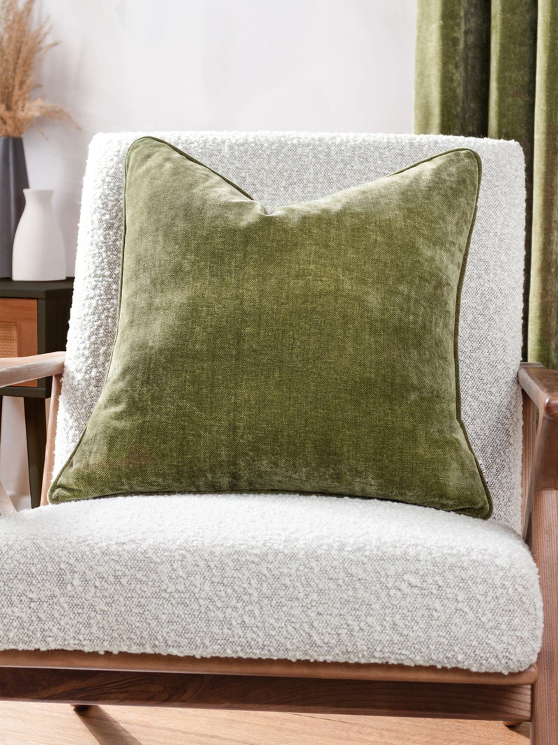 Yard Marine Blue Heavy Chenille Velvet Cushion 50x50cm