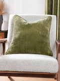 Yard Marine Blue Heavy Chenille Velvet Cushion 50x50cm