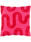 Heya Home pink Archie tufted cushion 45cm - British product