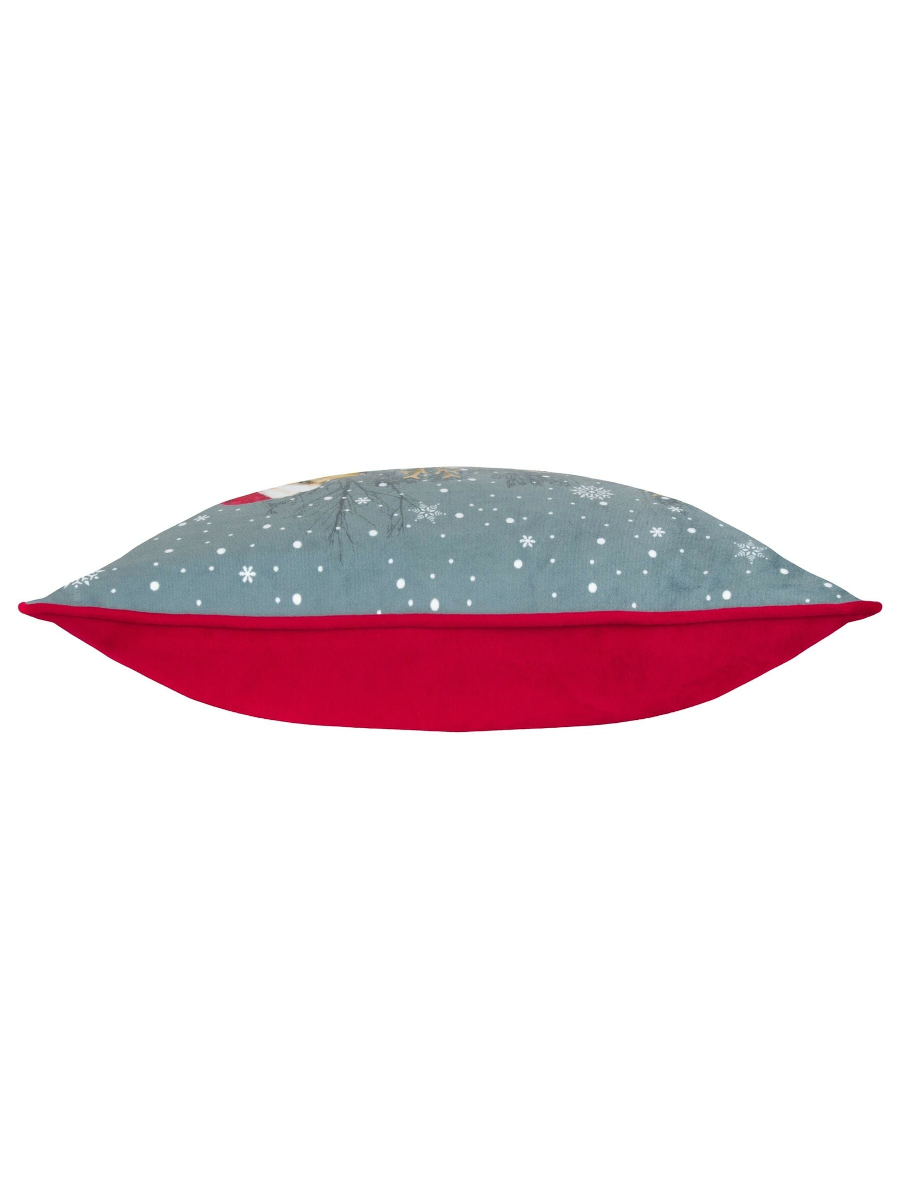 Evans Lichfield Christmas Dogs cushion 50x30cm, UK version