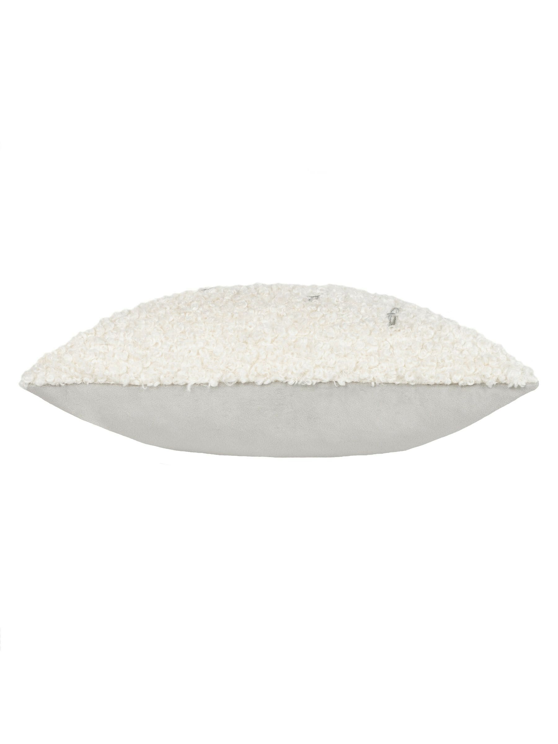 Furn Christmas snow angels boucle cushion 43cm, UK version