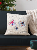 Furn Christmas snow angels boucle cushion 43cm, UK version