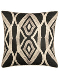 Wylder black Cape Ikat cushion 50x50cm - British product