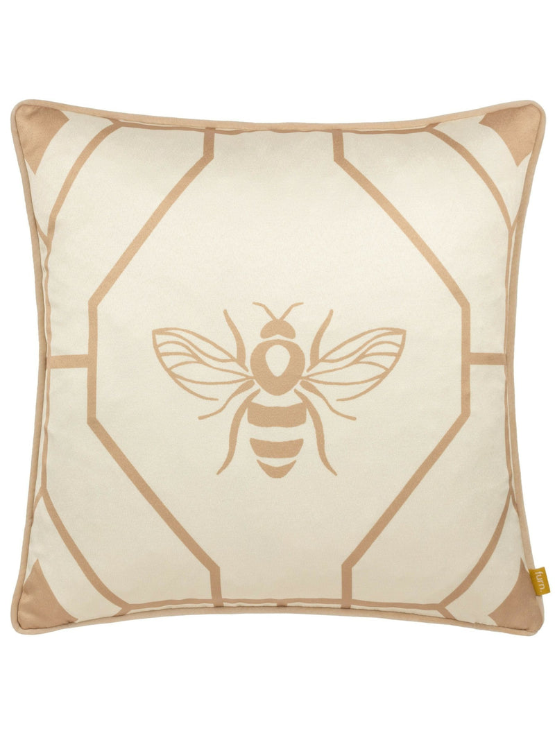 Furn Gold Bee Deco geometric cushion (British brand)