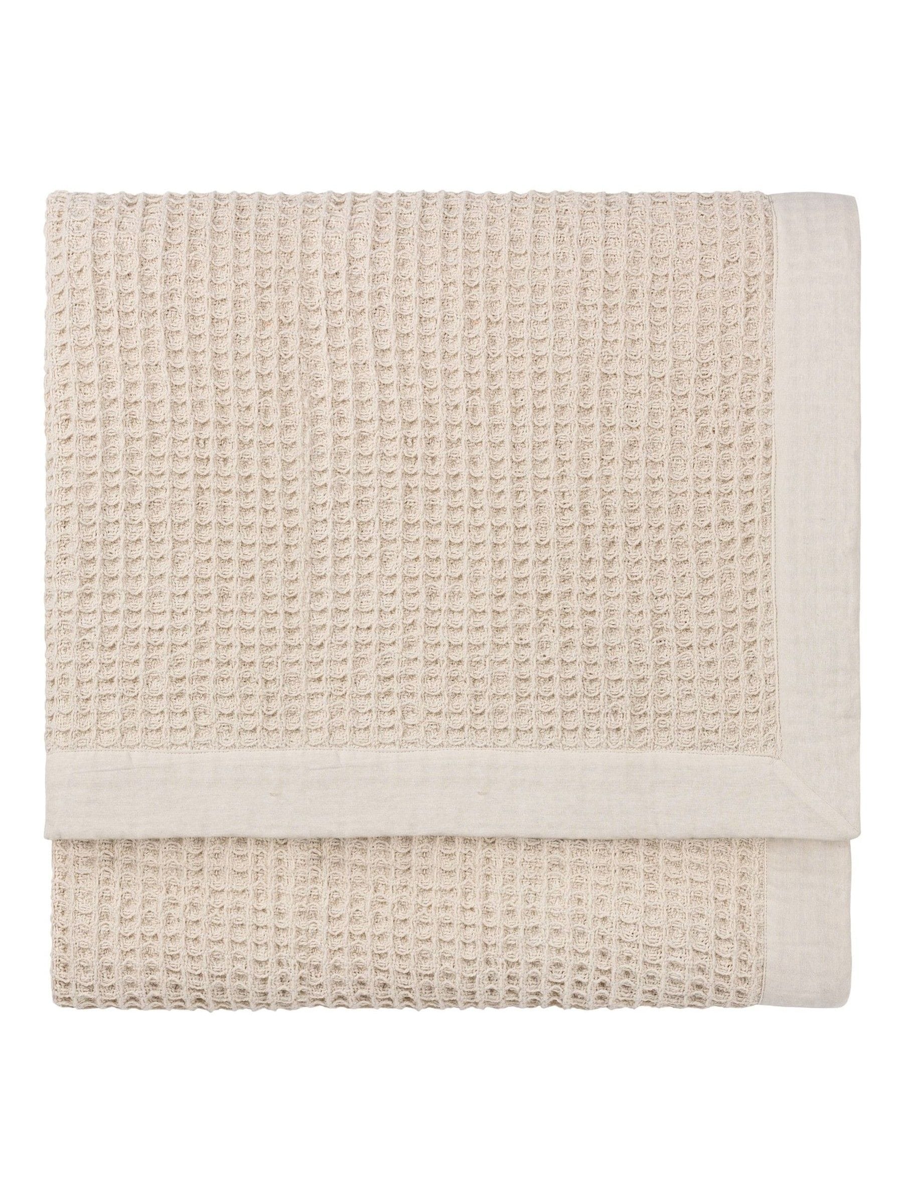 Yard cotton waffle throw 260x240cm - British product