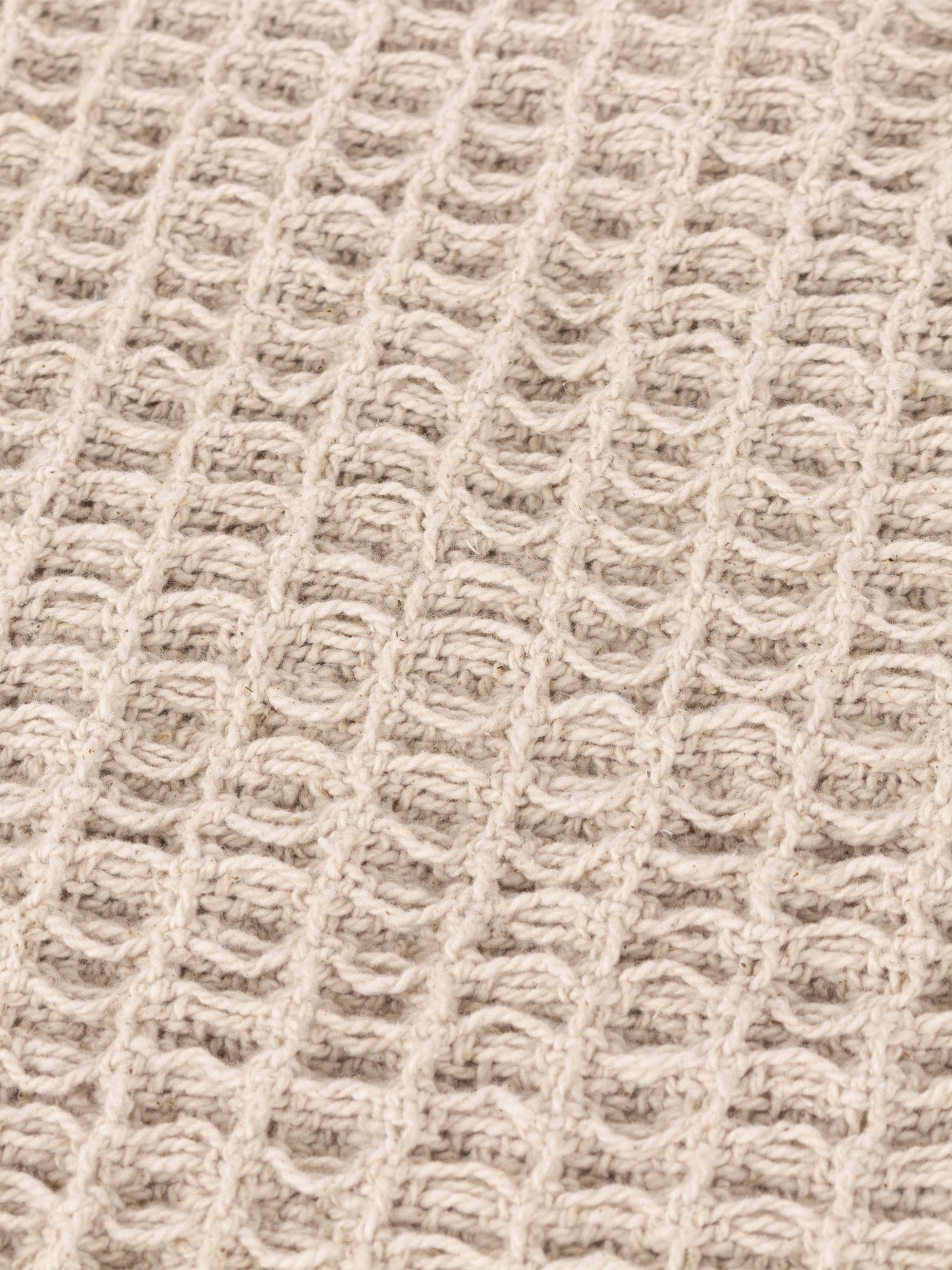 Yard cotton waffle throw 260x240cm - British product
