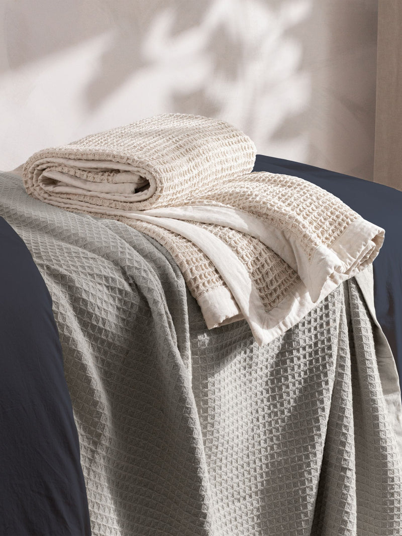 Yard cotton waffle throw 260x240cm - British product
