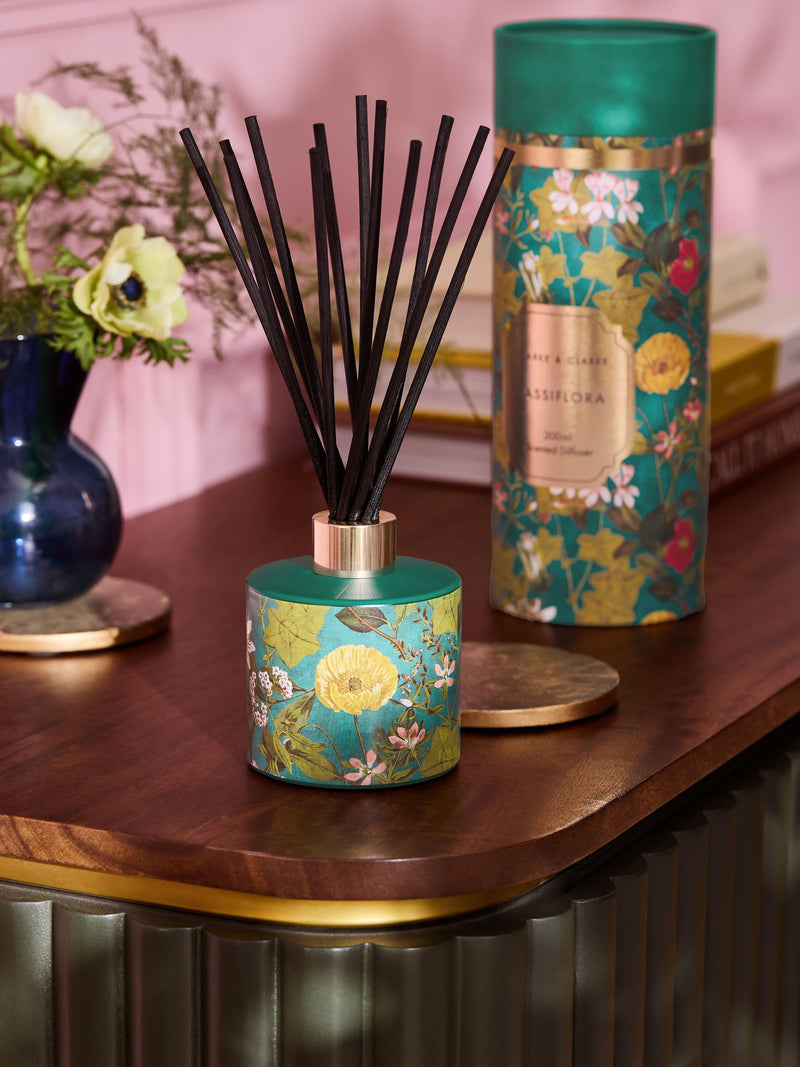Clarke & Clarke plum and vanilla reed diffuser - British product