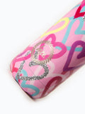 Hype pink graffiti hearts metal water bottle (British brand)