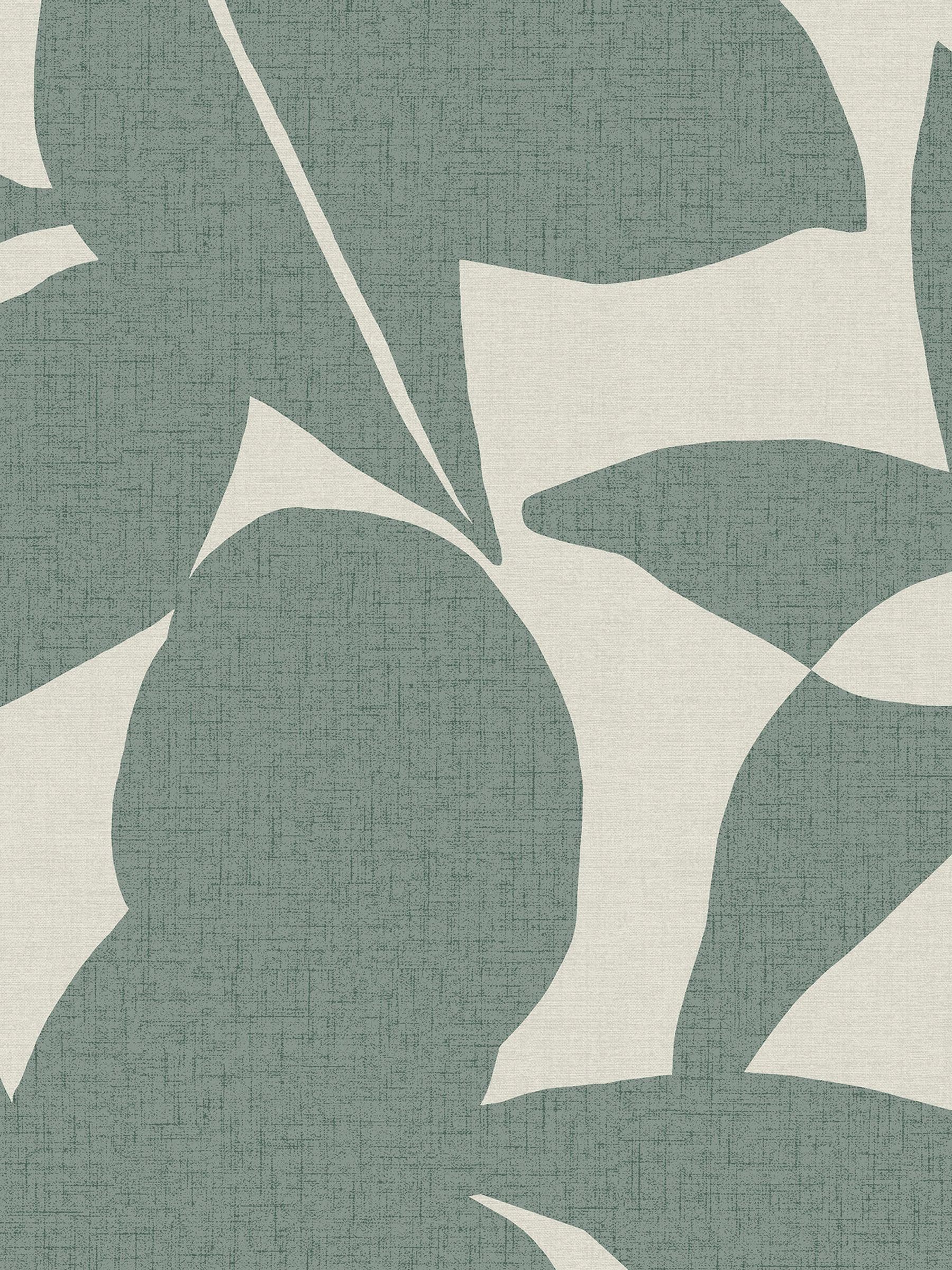 Green Art Leaf A4 wallpaper sample (British brand)