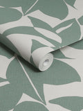 Green Art Leaf A4 wallpaper sample (British brand)
