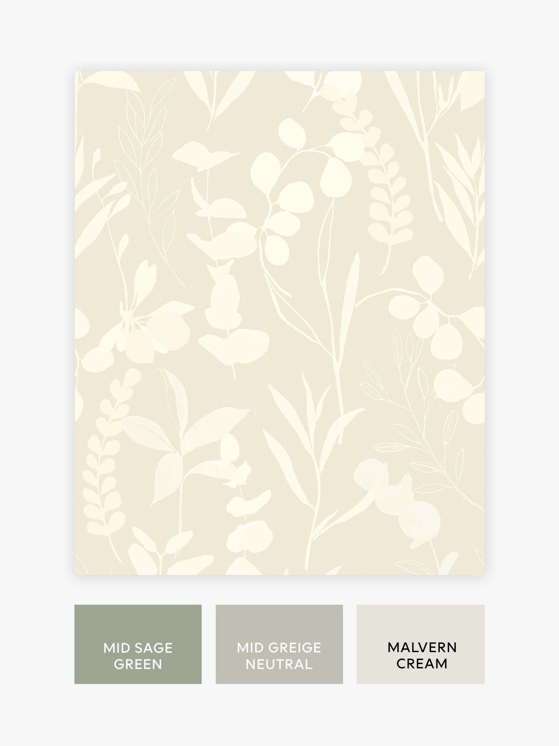 Wallpaper sample Neutral Light Harmony A4, imported from the UK
