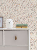 Calm ditsy floral wallpaper sample A4 - British product