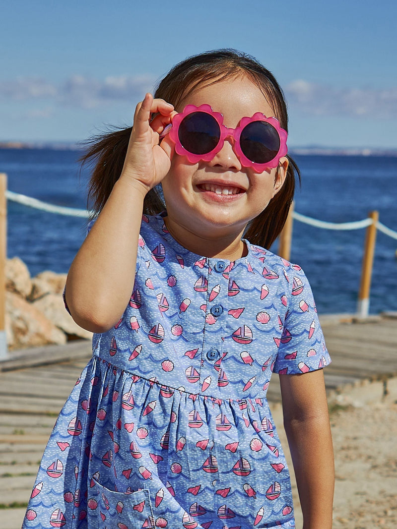 JoJo Maman Bébé Pink Cherry Flower Sunglasses