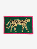 Green cheetah animal print bath mat 50x80cm, imported from the UK