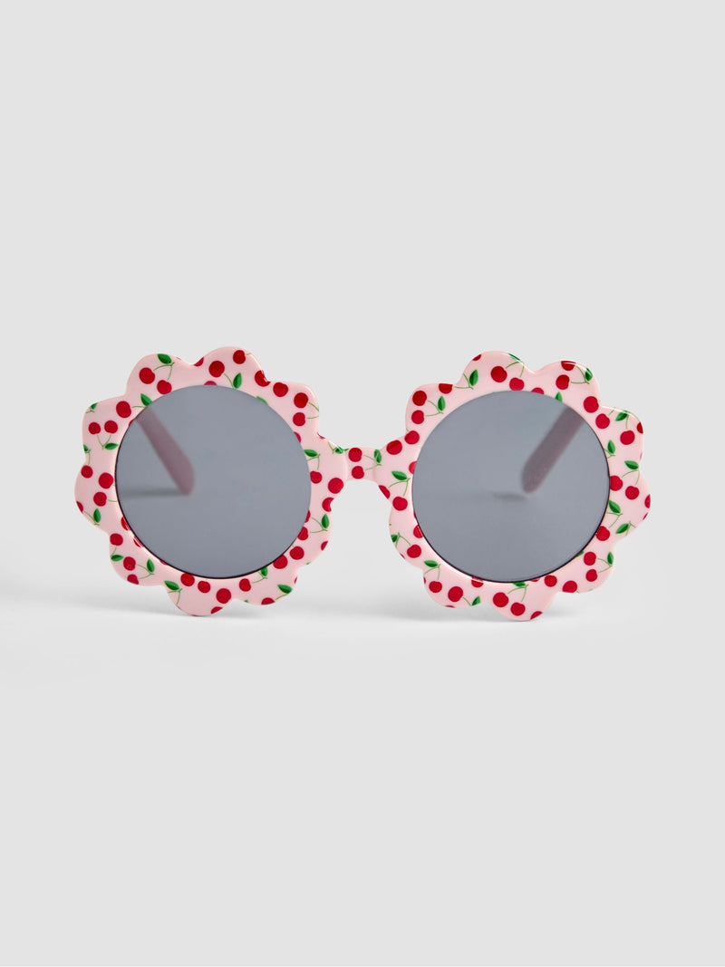 JoJo Maman Bébé pink cherry flower sunglasses (British brand)