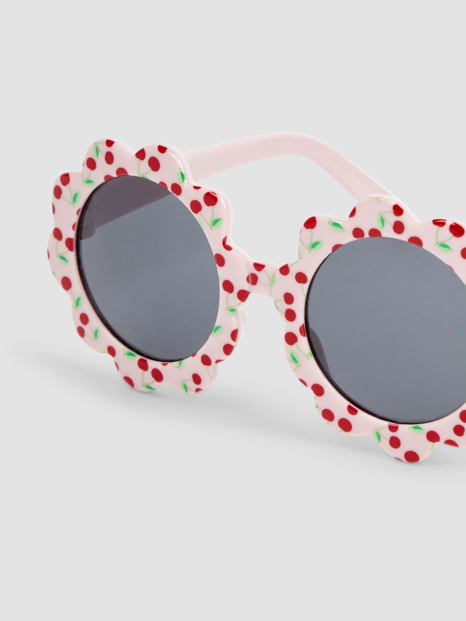 JoJo Maman Bébé pink cherry flower sunglasses (British brand)