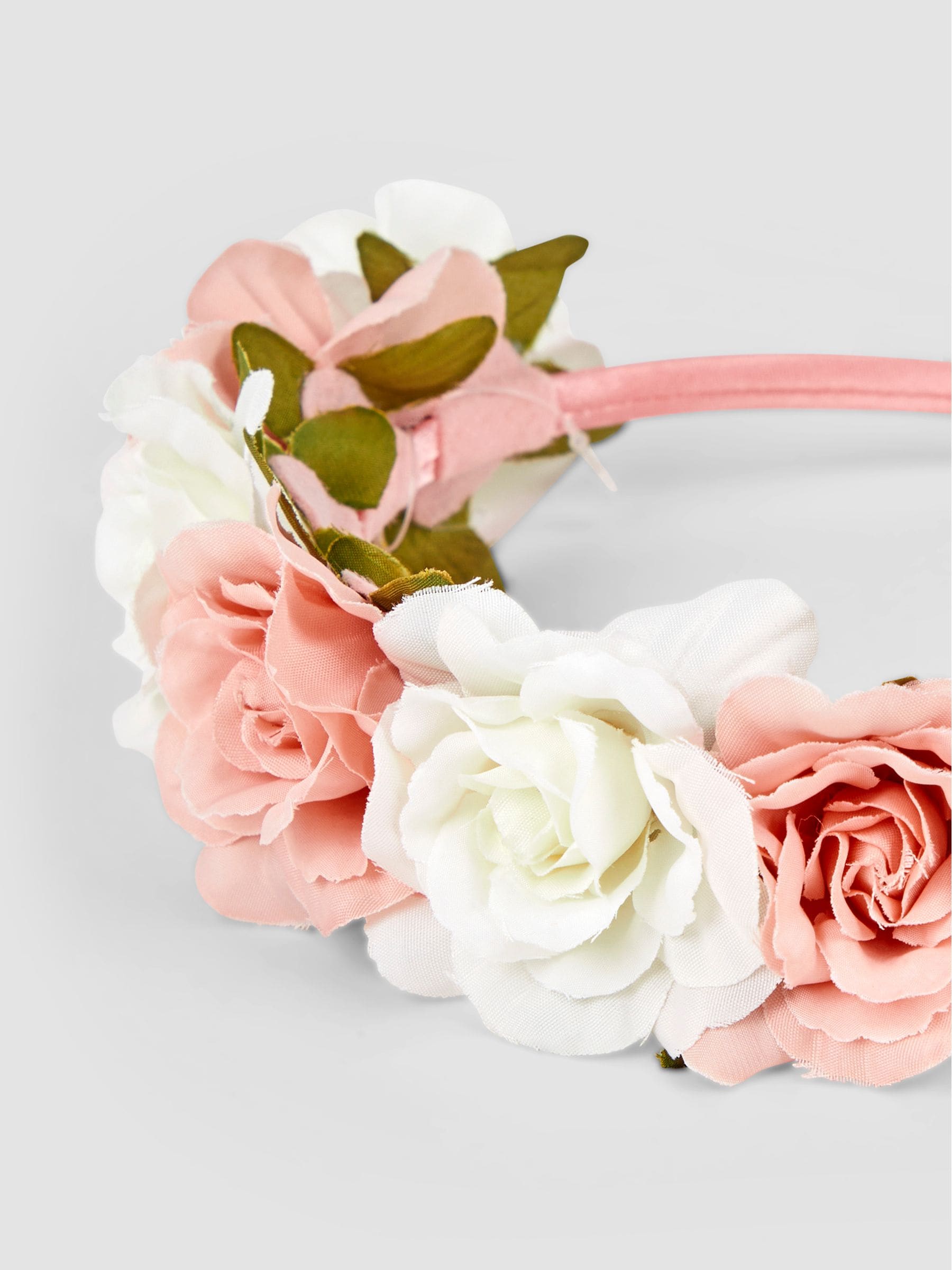 JoJo Maman Bébé dusky pink floral headband (British brand)