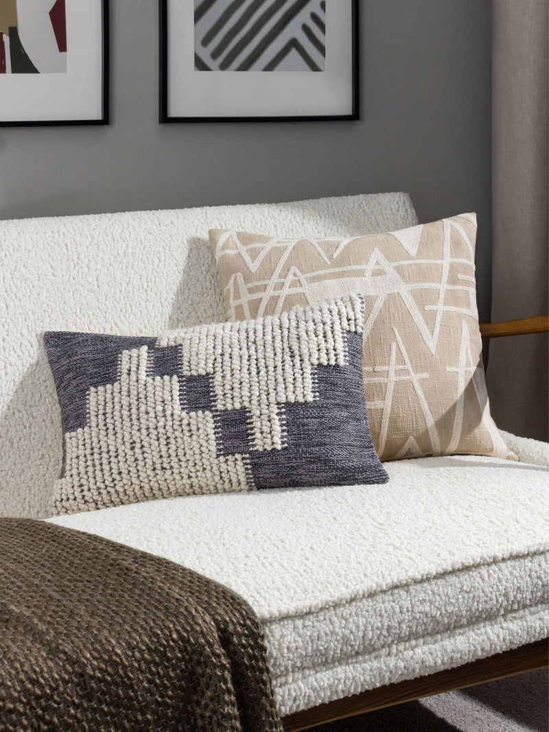 HÖEM Blue Himal Knot Cushion 50x30cm - British product