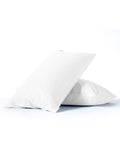 Night Lark set of 2 white cotton waffle pillowcases, imported from the UK