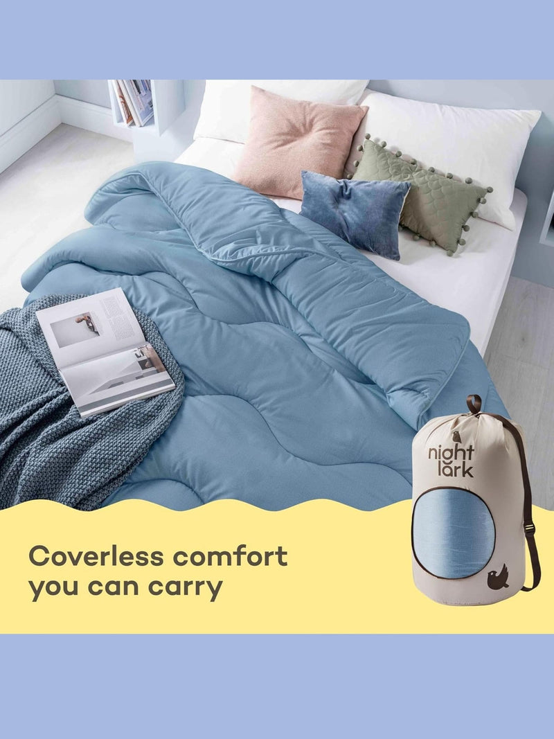 Night Lark 10.5 Tog Coverless Duvet, imported from the UK