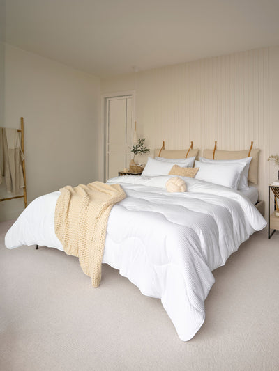 Next Night Lark Waffle 4.5 Tog Coverless Duvet- Buy online at McGrocer