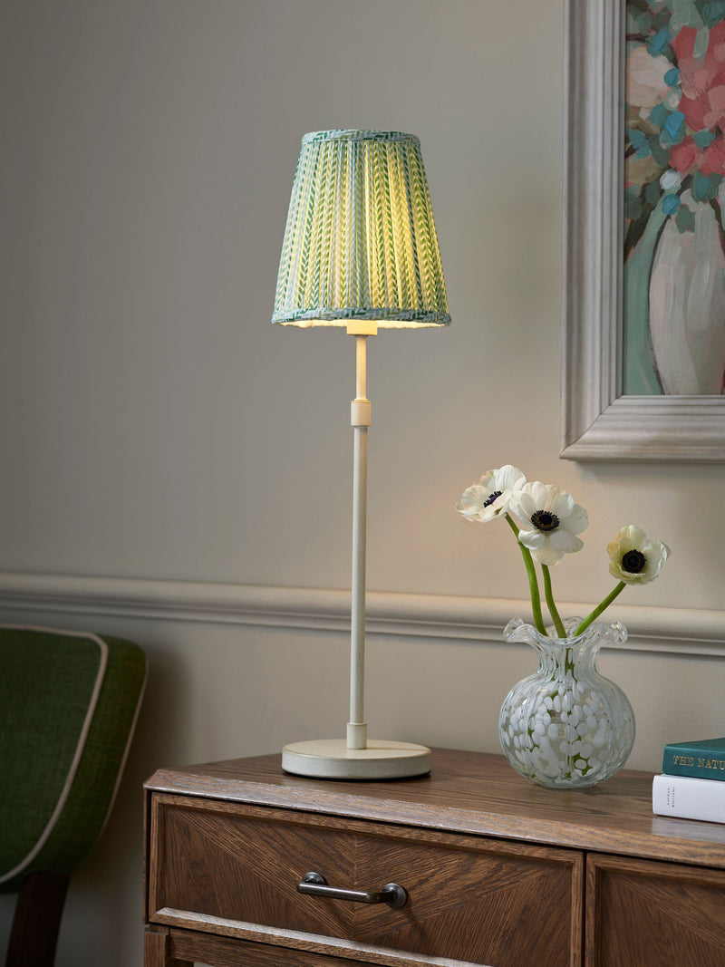 Nina Campbell Larch Table Lamp green and white - British product