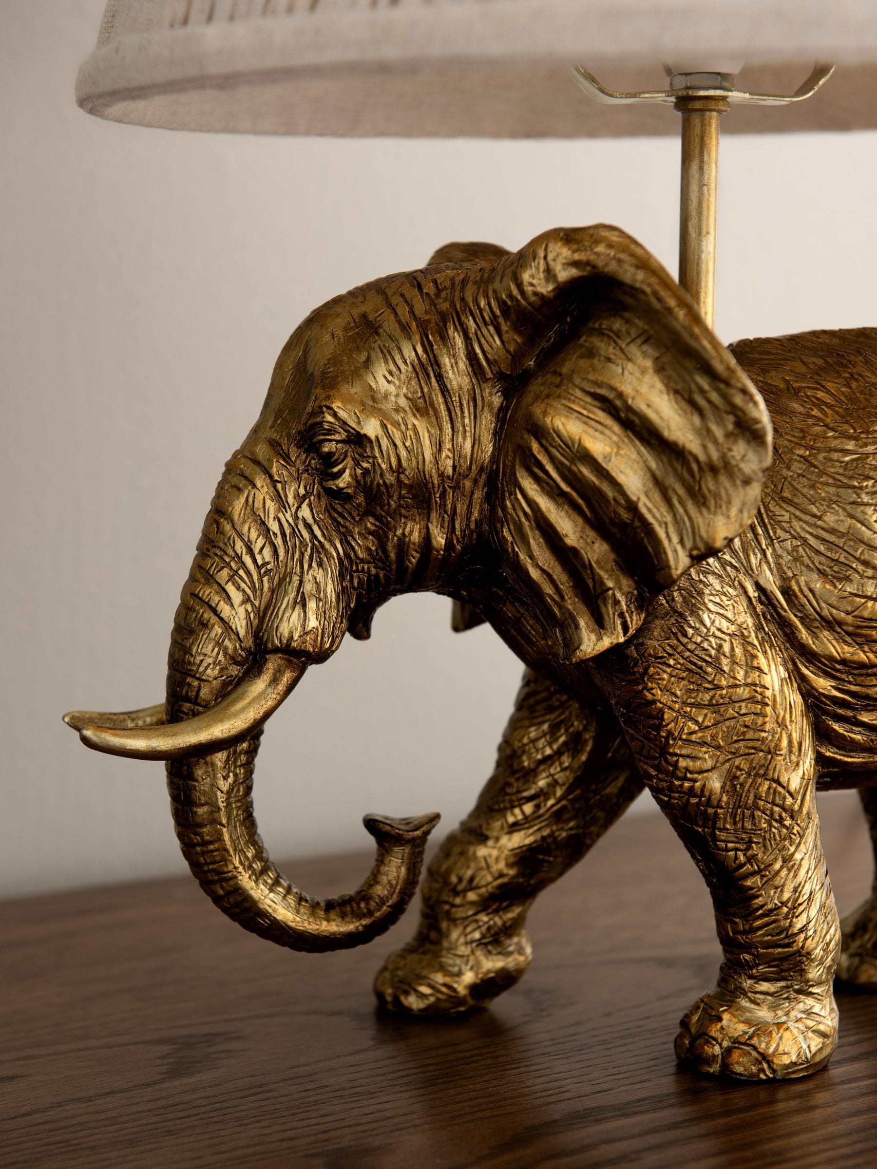 Nina Campbell brass elephant table lamp 45cm - British product