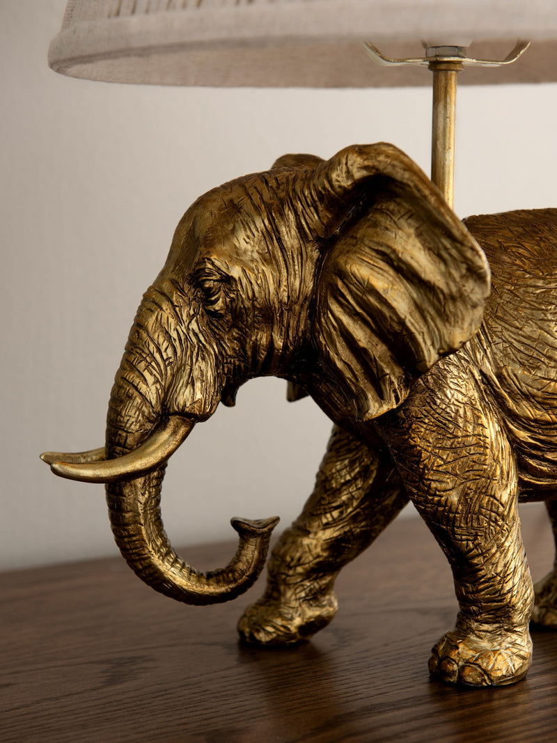 Nina Campbell brass elephant table lamp 45cm - British product