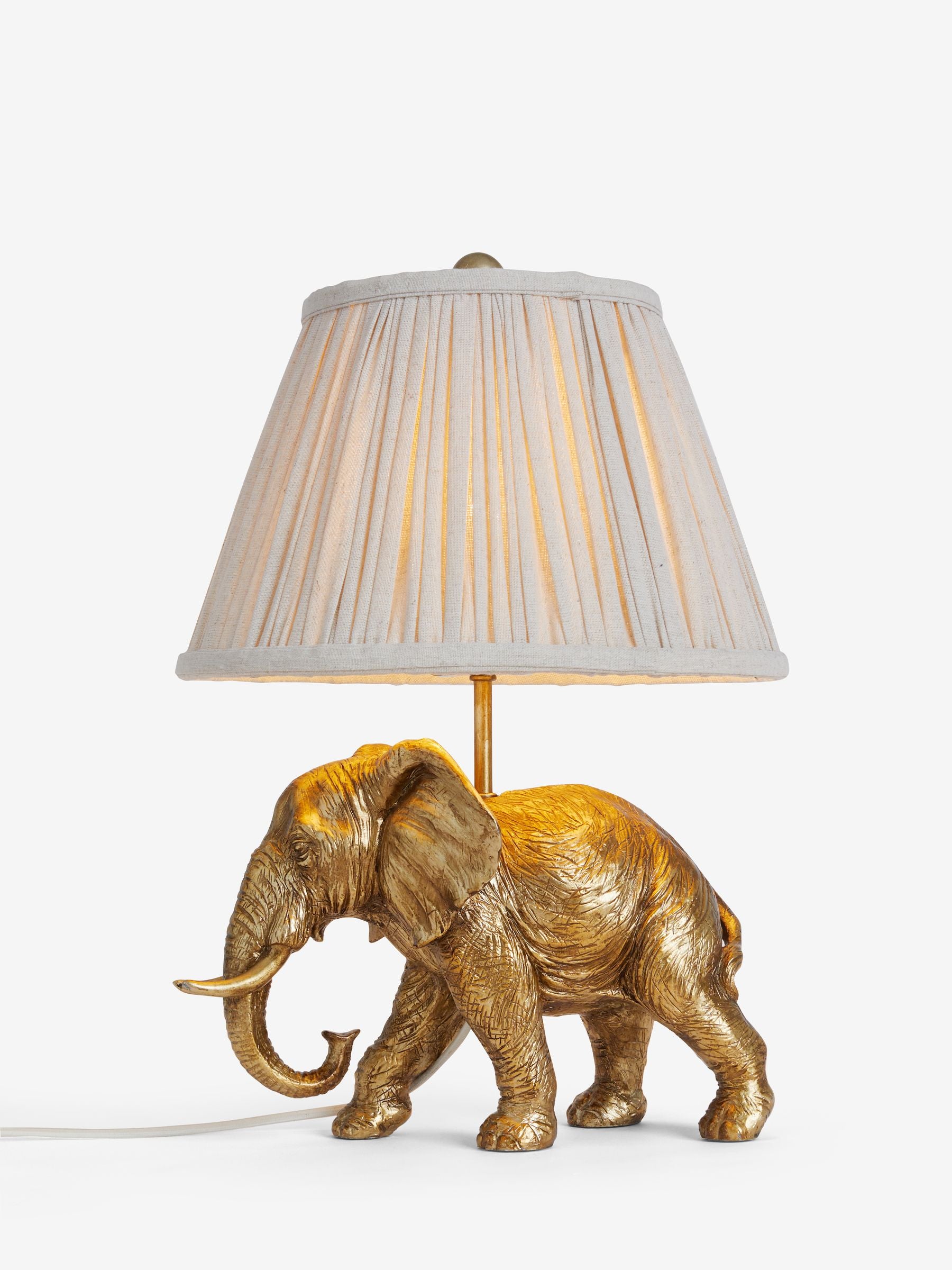 Nina Campbell brass elephant table lamp 45cm - British product