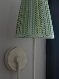 Nina Campbell Larch wall light Green/White 37cm - British product
