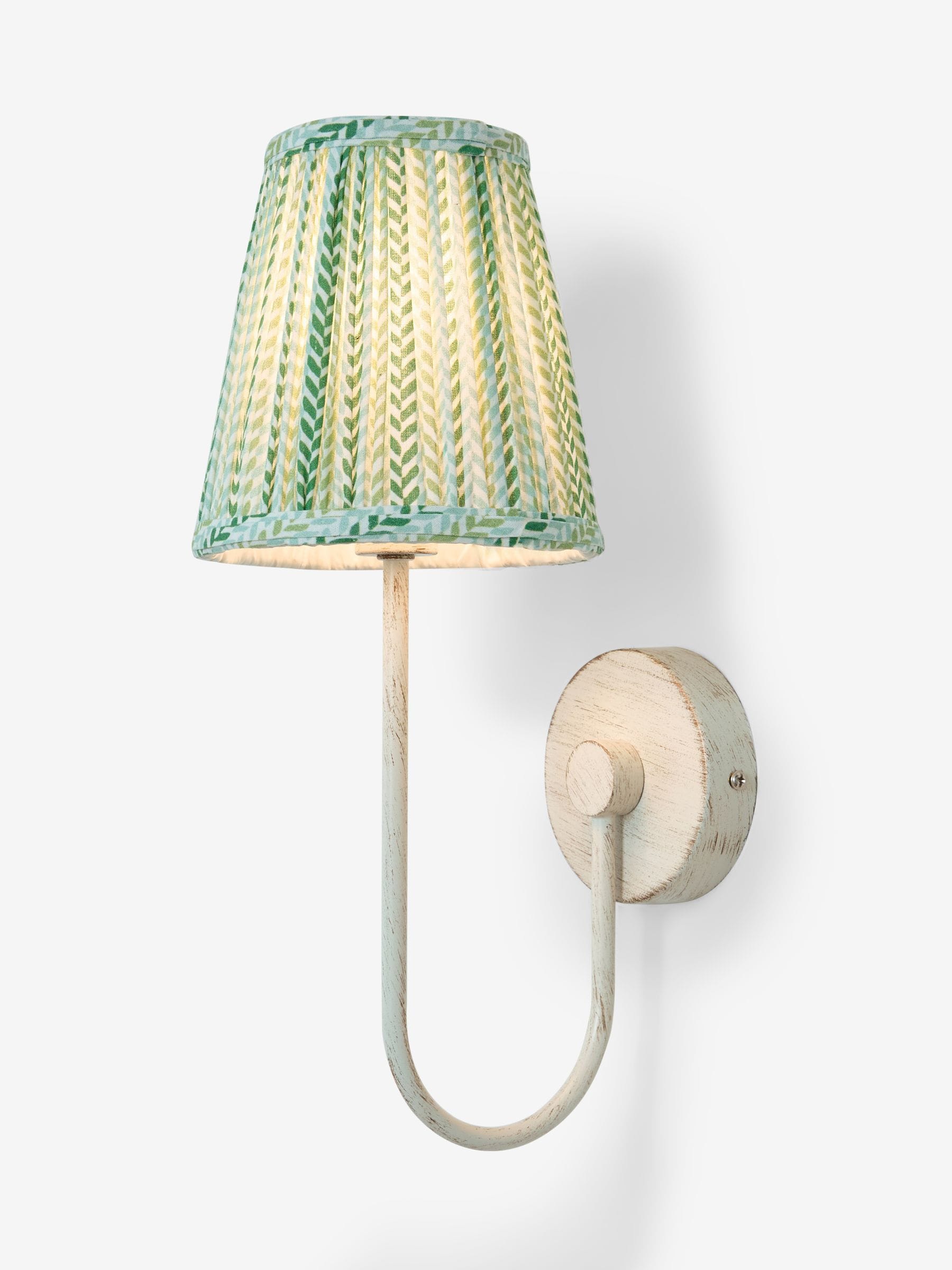 Nina Campbell Larch wall light Green/White 37cm - British product