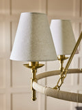 Nina Campbell brass Sagano chandelier 62cm diameter - British product