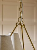 Nina Campbell brass Sagano chandelier 62cm diameter - British product