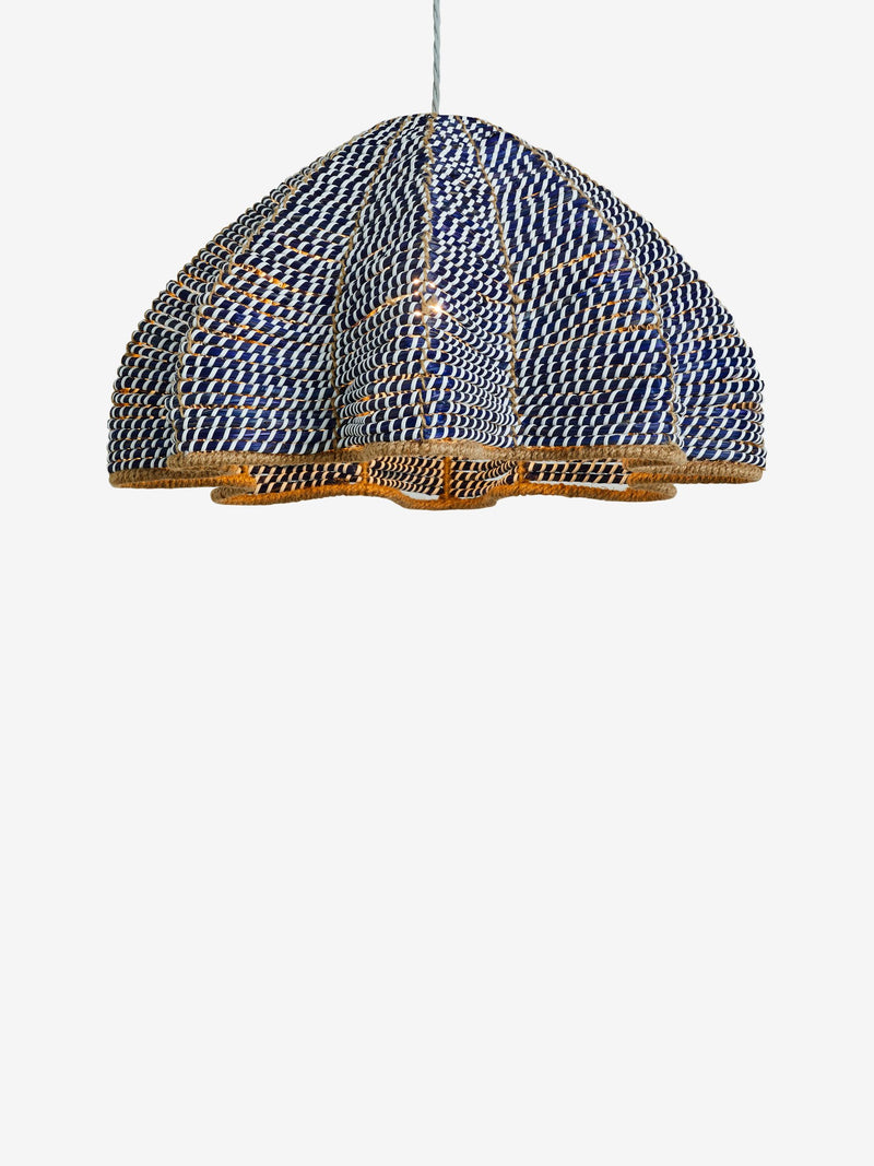 Nina Campbell blue easy fit echinus shade, UK version