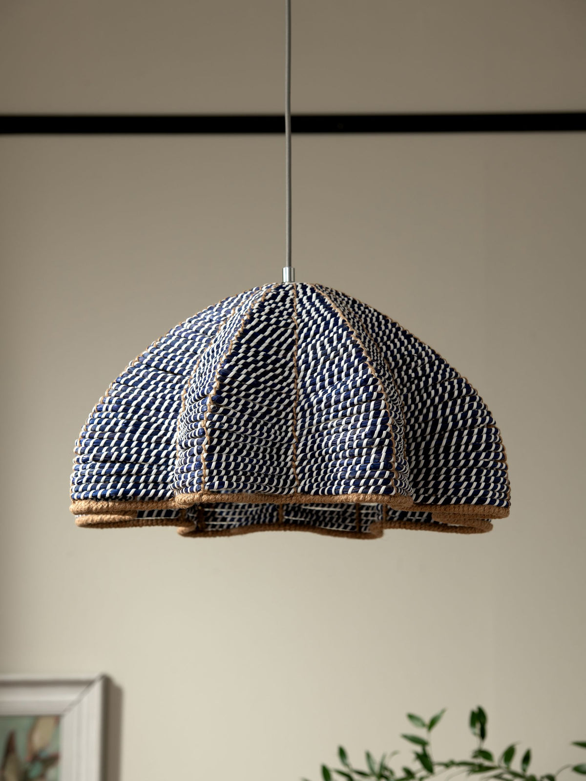 Nina Campbell blue easy fit echinus shade, UK version