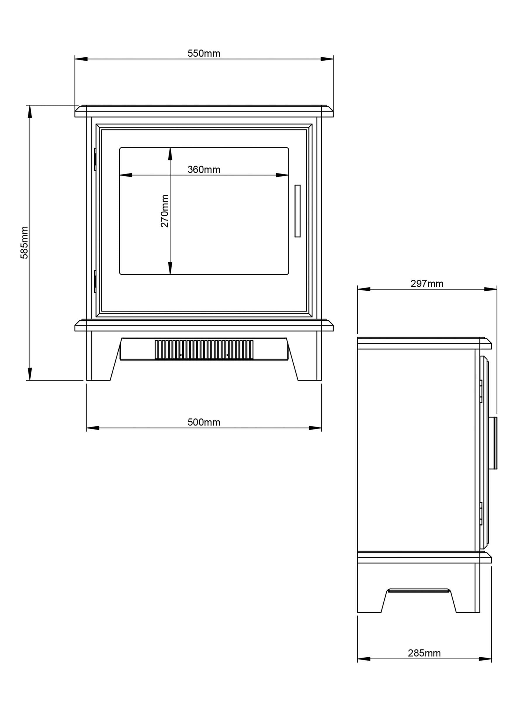 Be Modern Southgate freestanding electric stove, imported from the UK