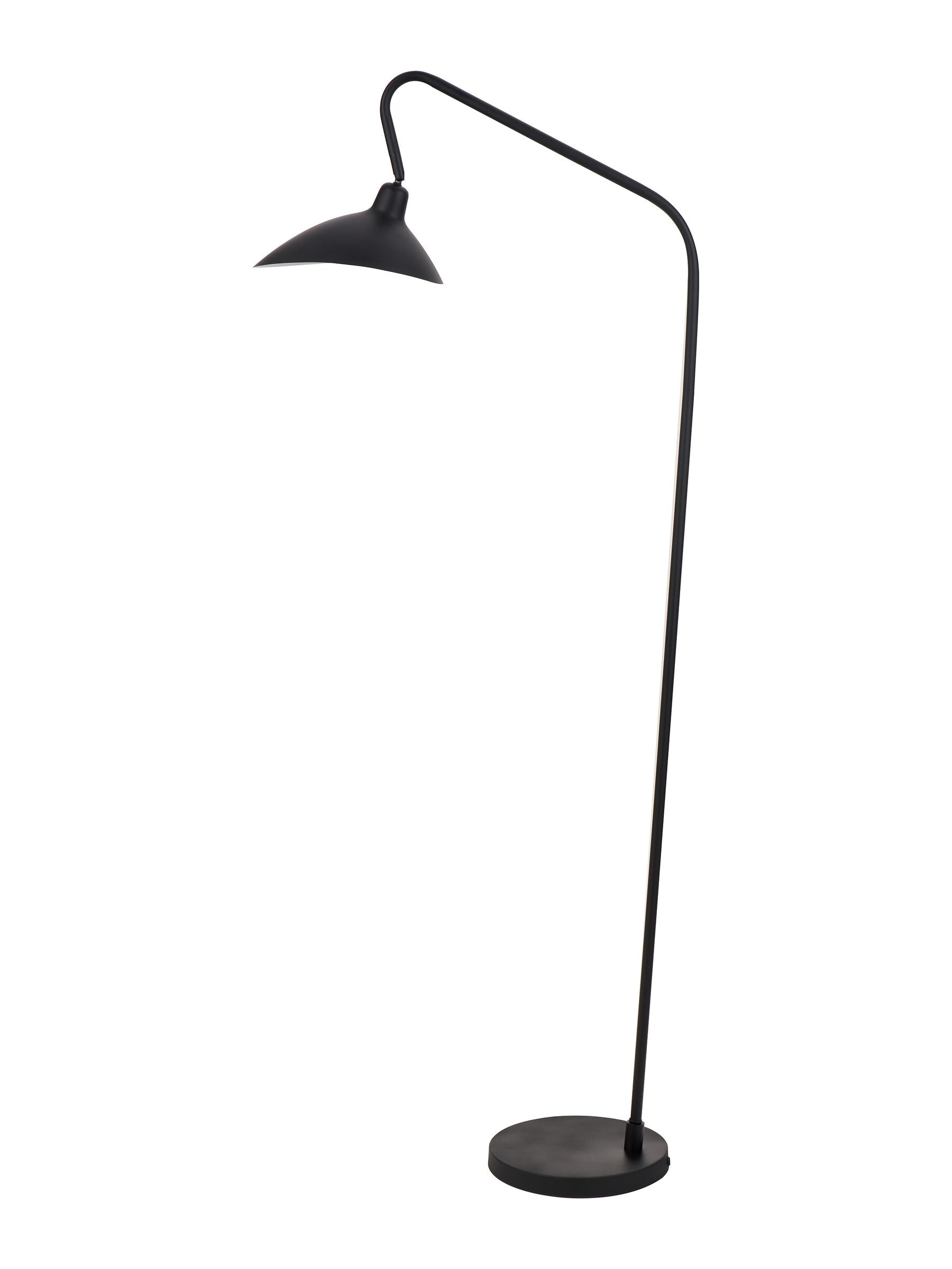Pacific Black Toulon floor lamp with iron construction, (British brand)